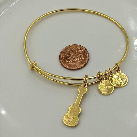 Alex and Ani Disney Gold Coco Guitar Bracelet - Picture 11 of 11